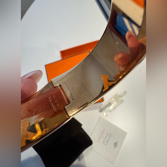 Hermes Gold and Black Bracelet - Picture 14 of 14